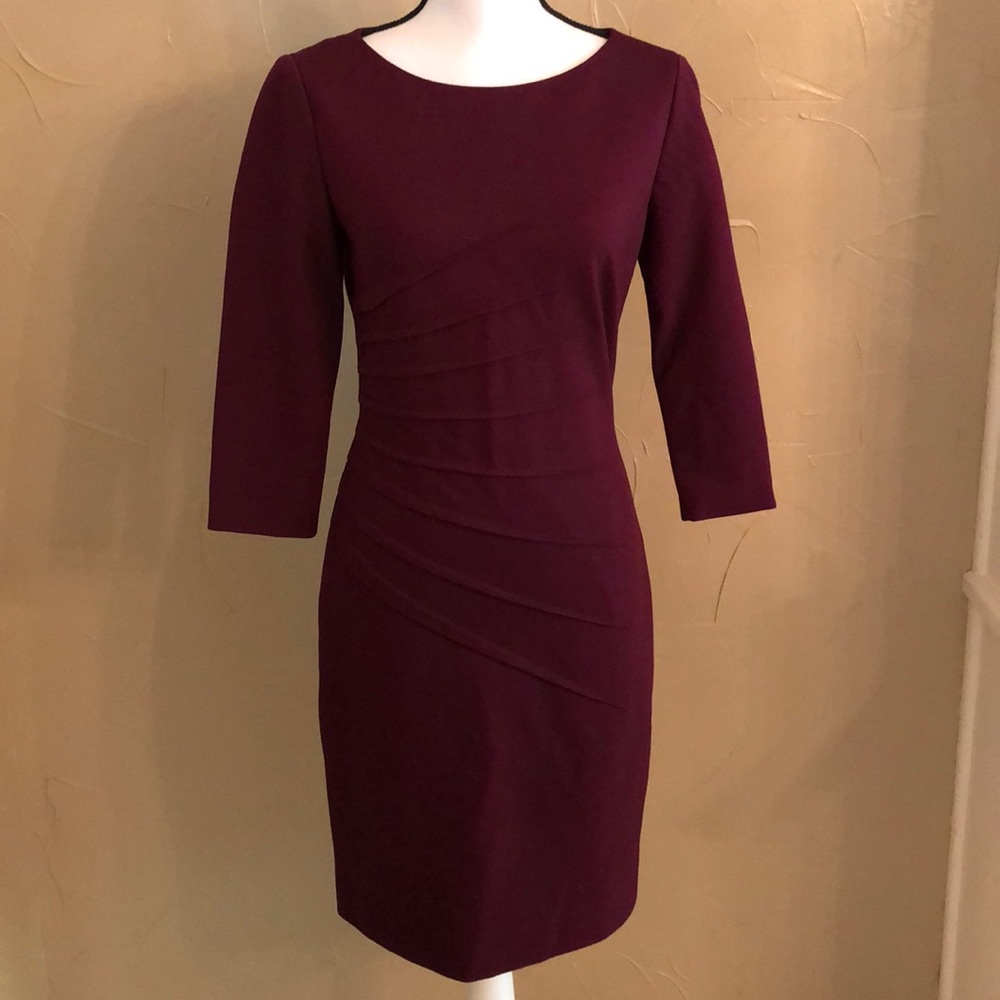 Antonio Melani Bodycon Dress - Deep Burgundy - Size 4